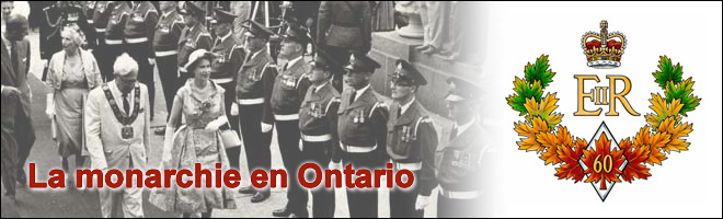 Célèbrent le Jubilé de la Reine Elizabeth II : La monarchie en Ontario - bannière et barre de navigation