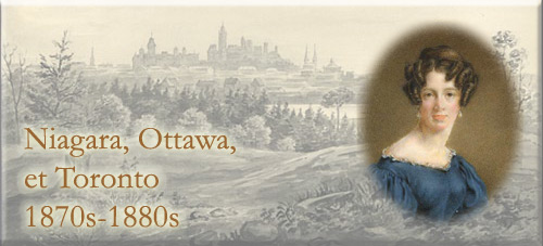 Anne Langton, dame de bonne famille, pionnière et artiste : Niagara, Ottawa, et Toronto - 1870s-1880s - bannière