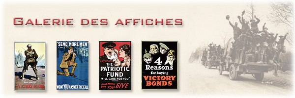 Affiches canadiennes de la Première Guerre mondiale: Galerie des affiches -  bannière