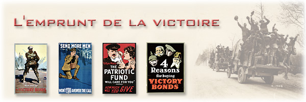 Affiches canadiennes de la Première Guerre mondiale : L'emprunt de la victoire - bannière
