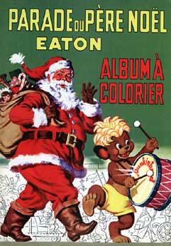 Album à colorier de la parade du Père Noël Eaton - page couverture