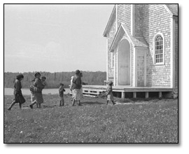 Photographie : Église catholique, Sandy Lake, 1953