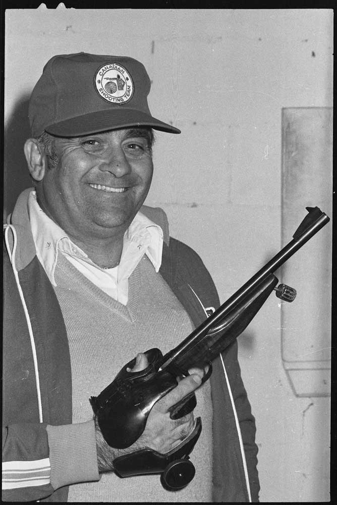 Target shooter Laszlo Decsi, 1978