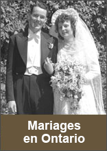 Cliquez pour Mariages en Ontario
