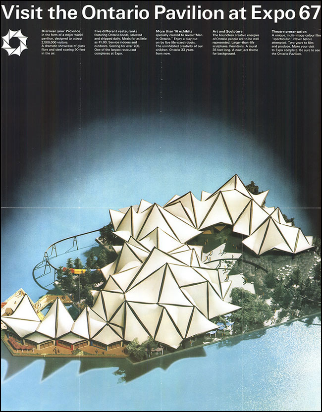 Expo 67 Ontario Pavilion pamphlet, ca. 1966