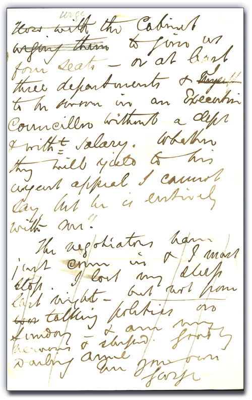 Lettre de George Brown à Anne Brown, 20 juin 1864