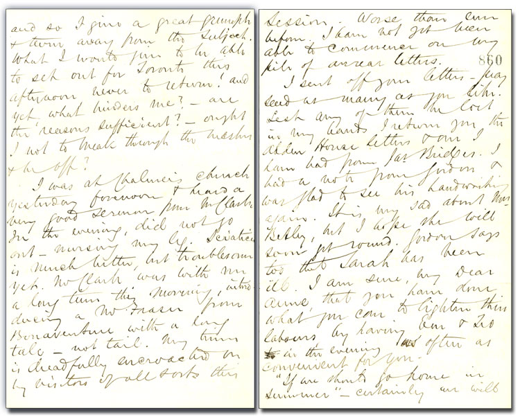 Letter from George Brown to
Anne Brown, 18 June 1864