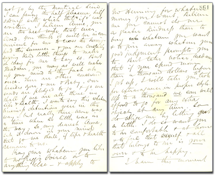 Letter from George Brown to Anne Brown, 29 February 1864