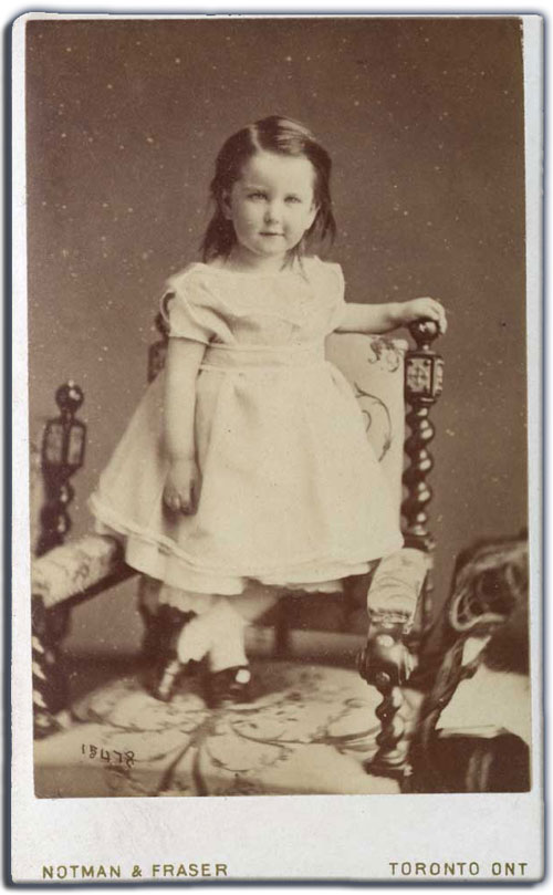 Catherine Edith « Oda » Brown, vers les années 1860