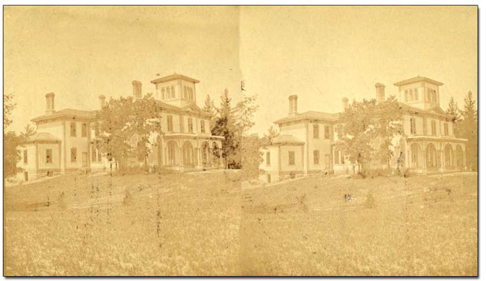 Photographie stéréoscopique « Vues de Brantford », vers les années 1870 