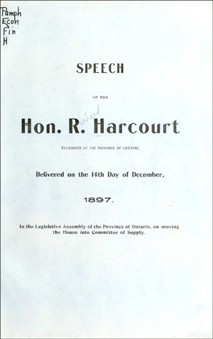 1897 BUDGET SPEECH