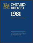 1981 Budget documents Budget speech