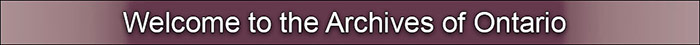 Archives Of Ontario Banner
