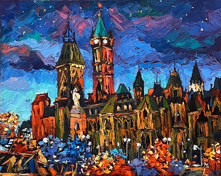 Ottawa Light, 2017
Elizabeth Elkin
Oil on canvas
16 x 20”
Government of Ontario Art Collection, 101423 