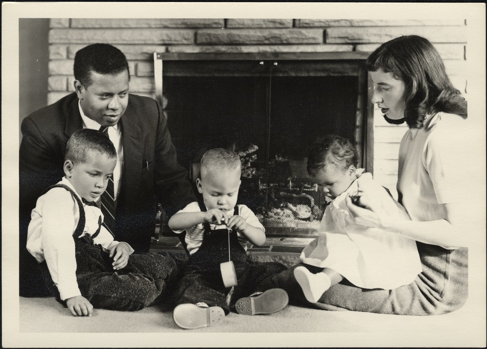 Daniel G. Hill at home with family
