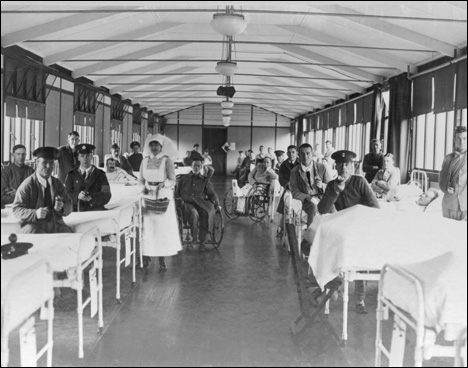 Salle de l’hôpital militaire de l’Ontario, [vers 1916-1917]