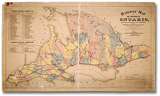 Railway Map of the Province of Ontario