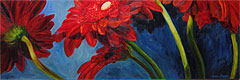 Thumbnail of painting Red Gerberas: 6 