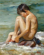 Thumbnail of painting At the Lake Simcoe 