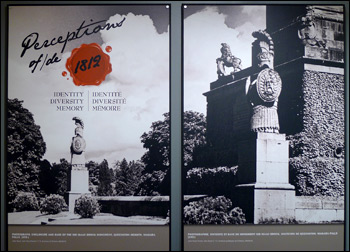 Photograph showing a view of the exhibit panels