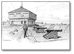 Sketch of blockhouse