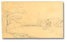 Drawing: Fort Chippiwa on the river, Welland, [ca. 1795]