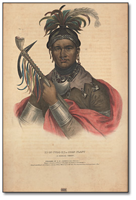 Print: Ki-On-Twog-Ky or Corn Plant. A Seneca Chief, 1836