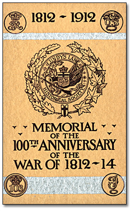 Pamphlet cover: [Memorial of the 100th Anniversary of the War of 1812-1814], 1912
