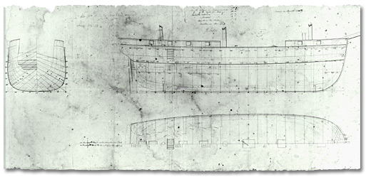 Drawing of a ship to be built at Kingston in 1815, [1814]