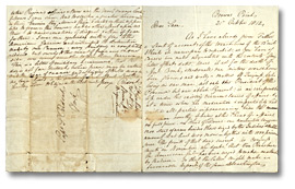 Letter from Thomas G. Ridout (Brown's Point) to his brother Samuel Ridout, October 21, 1812