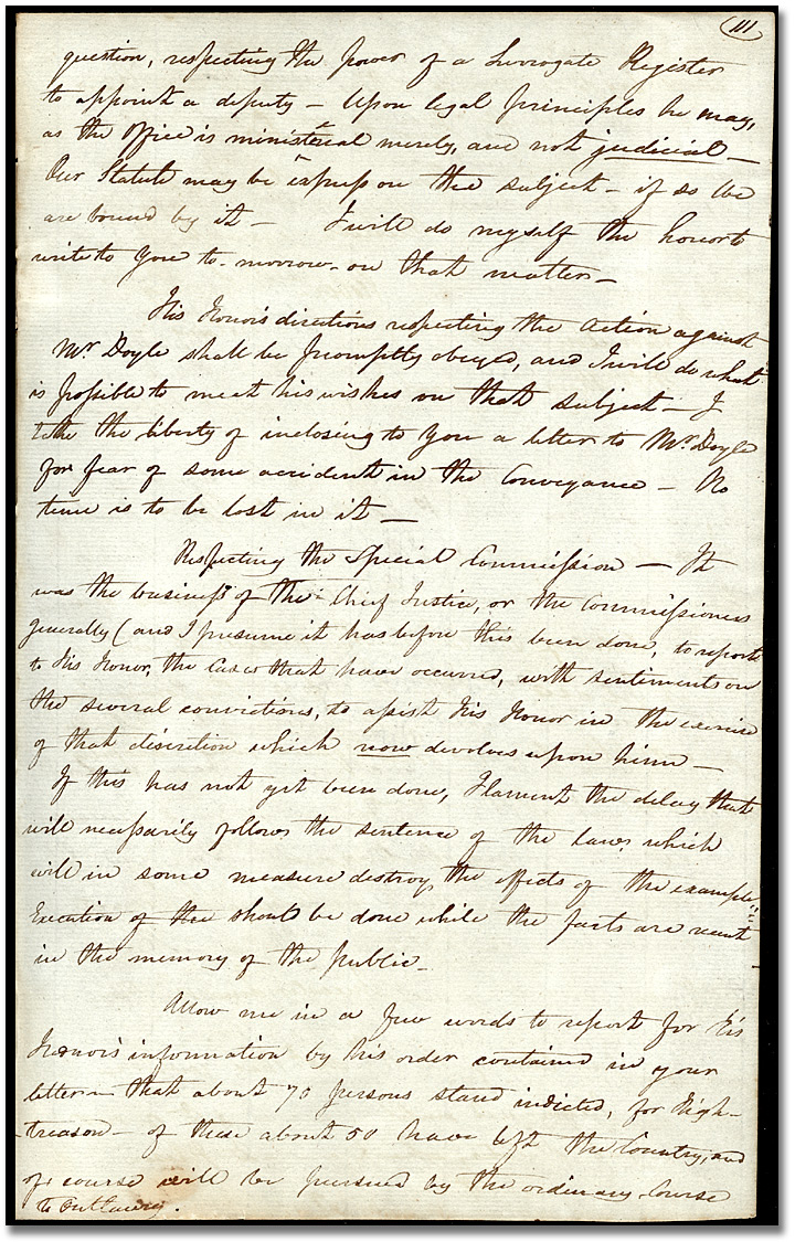 Extract from a copy of a letter from J.B. Robinson to Captain Loring, Secretary to Gordon Drummond June 19, 1814