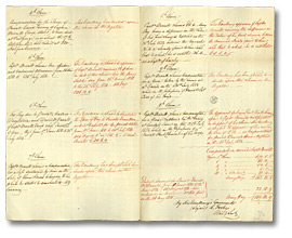 Statement of claims made by Capt. Merritt of the Provincial Light Dragoons and examined by a Board of Inquiry (â€¦), 1815 (pages 2 and 3)