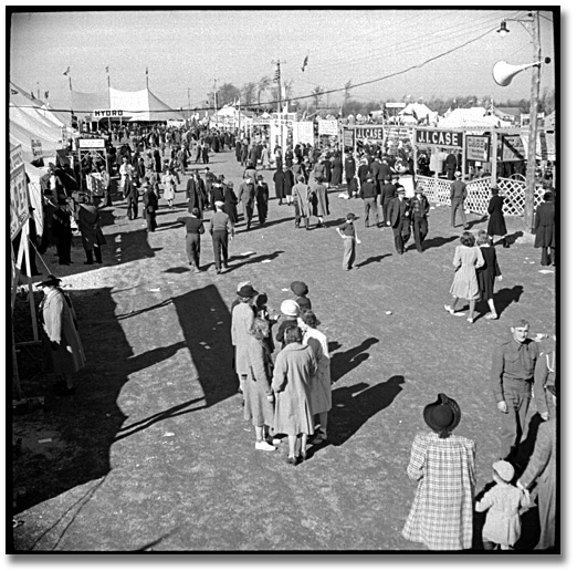 Photo: Scene at the International Ploughing Match, 1941