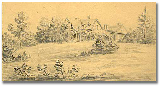 Watercolour: Blythe [Farm, near Fenelon Falls, Ontario], [ca. 1851]