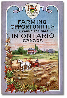 Poster: Values of farm property in Ontario, 1923