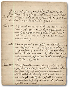 Constitution et procès-verbaux des Buisy Gleanors, 1887 (2)