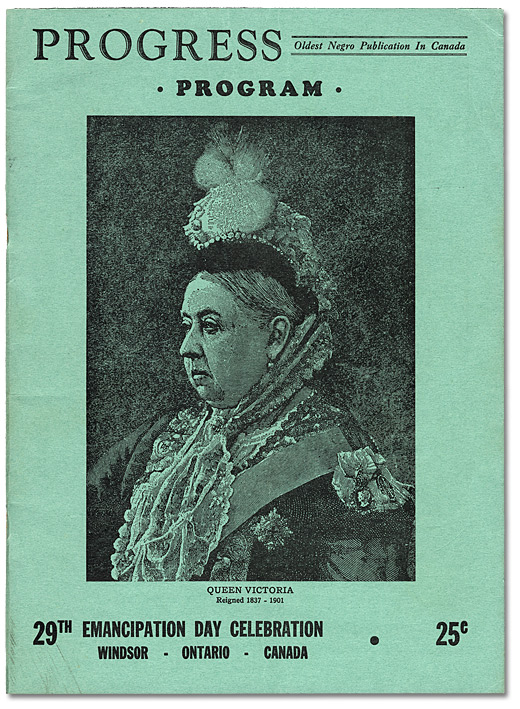 Program of PROGRESS, Oldest Negro, Publication in Canada, [ca. 1901]