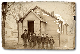 Photographie : École pour enfant de race noire du village de Marble