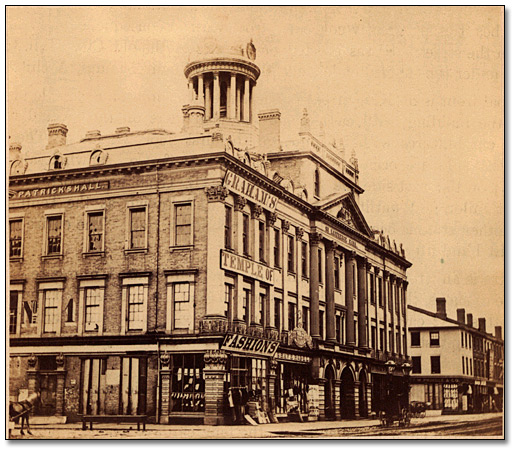Photographie : St. Lawrence Hall, rue King, Toronto (construit sur le site de l'ancien Hôtel de Ville), 1867
