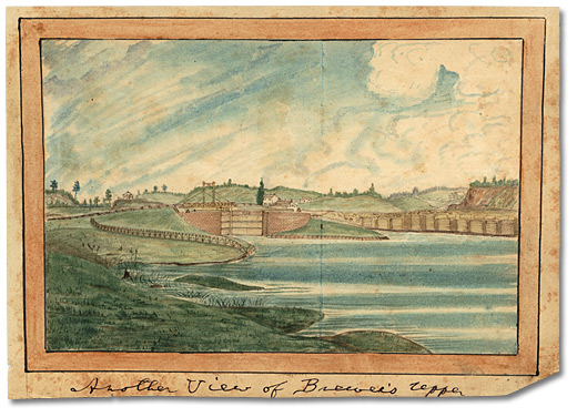 Aquarelle: Another View of Brewer's Upper Mills, 1830