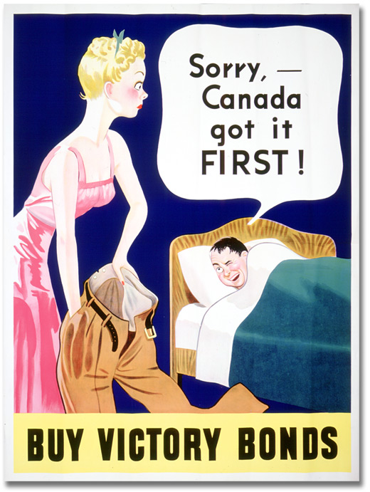 Affiche : Sorry! Canada got it FIRST!