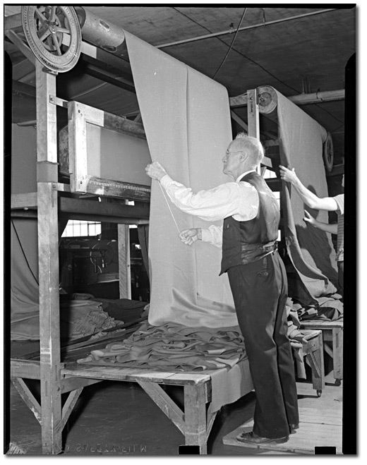 Photo: Tip Top Tailor making uniforms