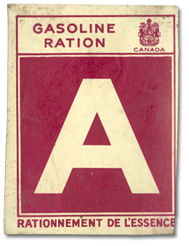 Gasoline ration card