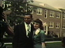 Video clip of Daniel G. Hill and Donna Bender wedding, June 8, 1953