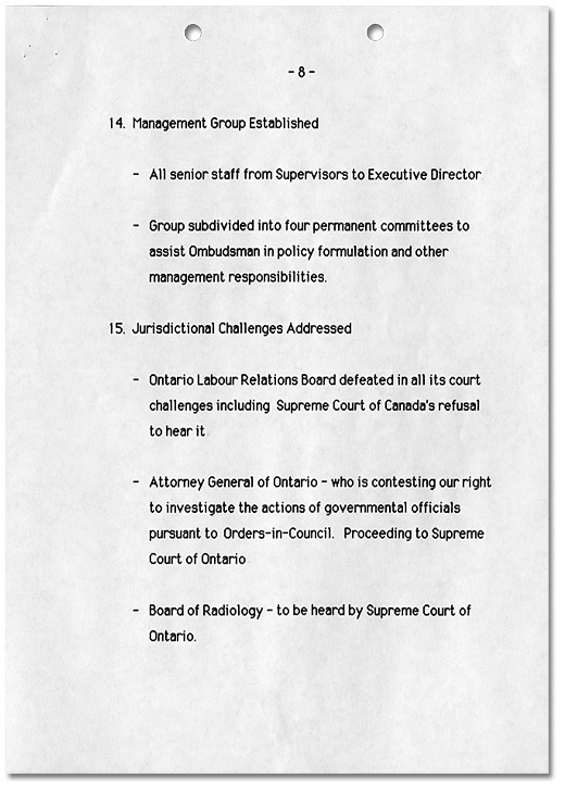 Ombudsman Initiatives 1984-1989, Page 8