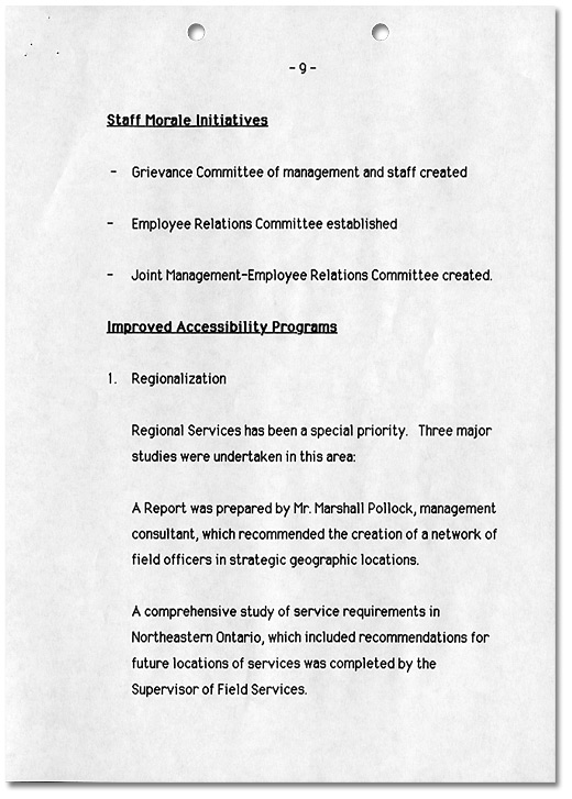 Ombudsman Initiatives 1984-1989, Page 9