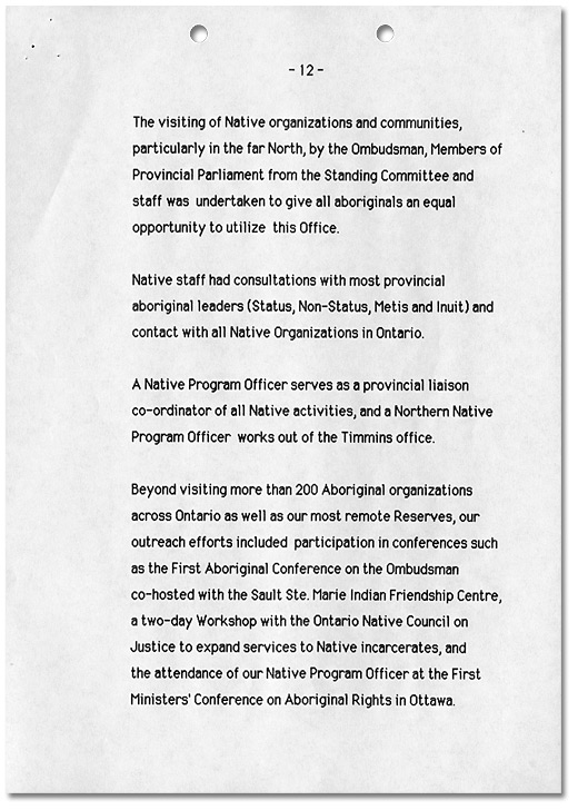 Ombudsman Initiatives 1984-1989, Page 12