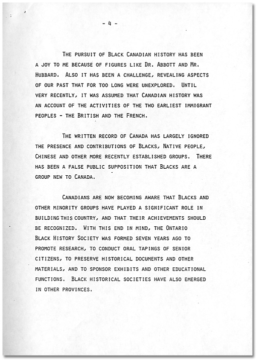 Remarks by Dr. Daniel G. Hill, May 21, 1985 - Page 4