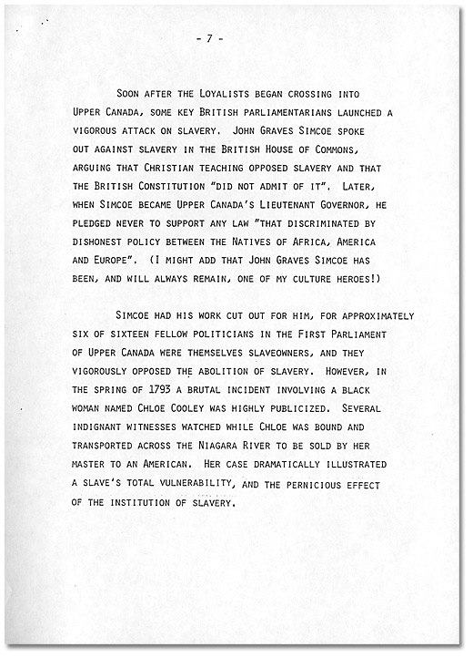 Remarks by Dr. Daniel G. Hill, May 21, 1985 - Page 7