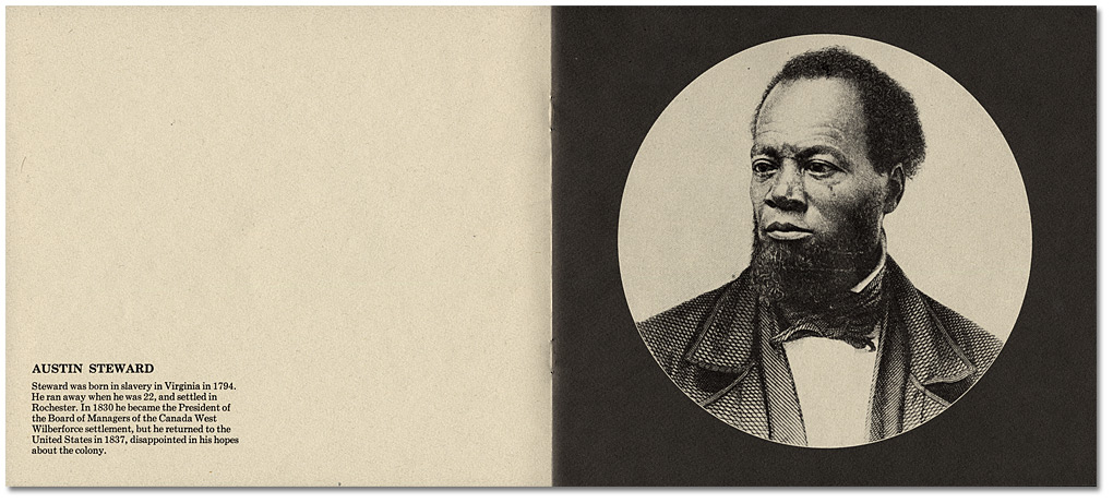 "a brief pictorial history of Blacks in Nineteenth Century Ontario", by Daniel G. Hill, published by the Ontario Human Rights Commission